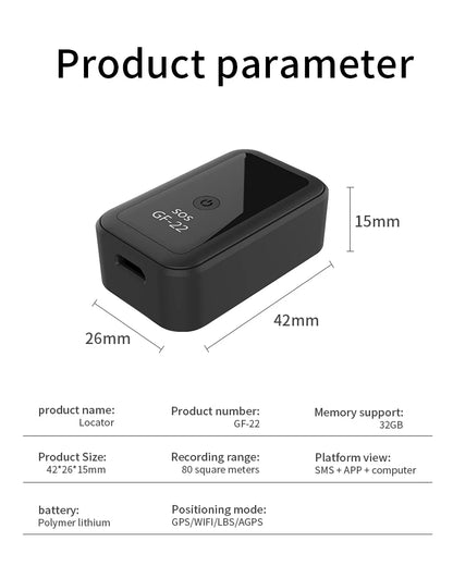 Mini Localizador GPS 2.95" Anti-Pérdida AutoRadioCanario